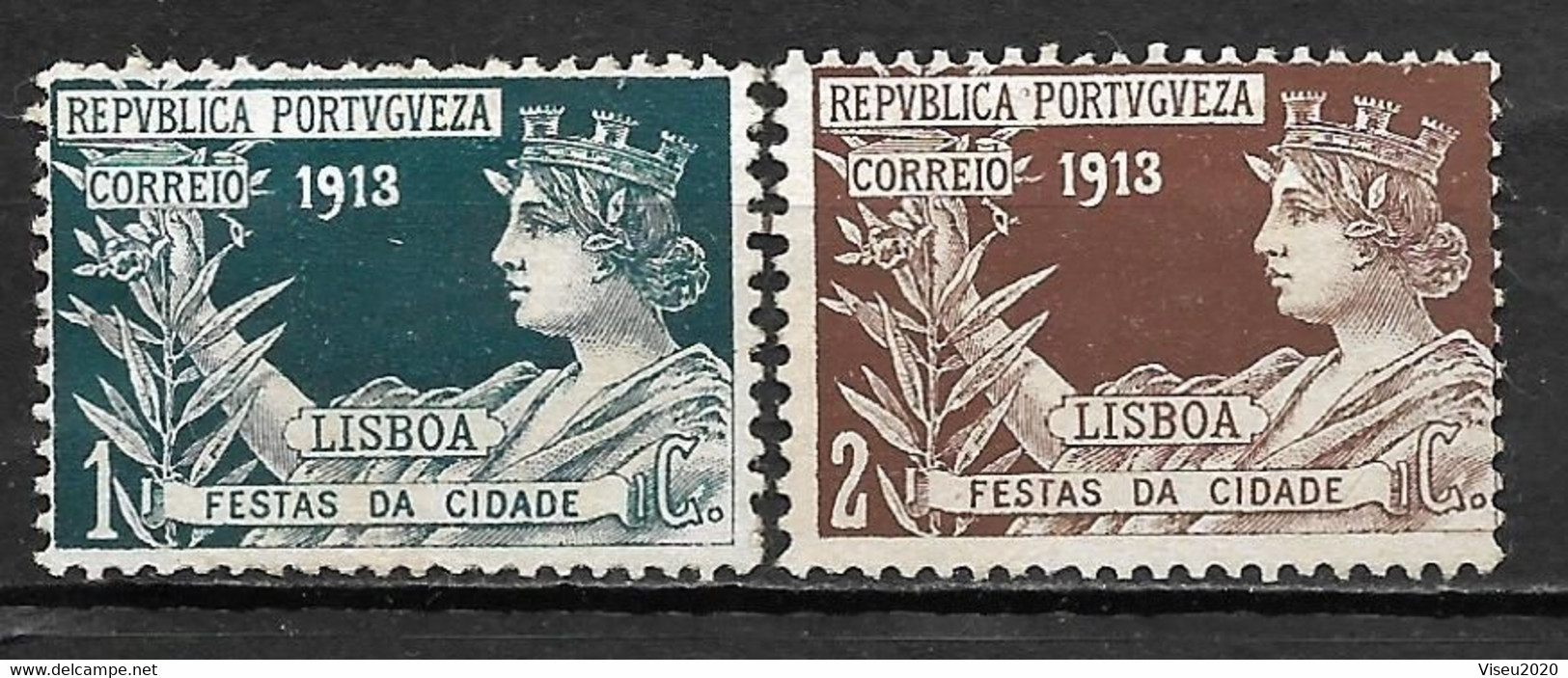 Portugal 1911 - PORTEADO - Festas Da Cidade De Lisboa - Afinsa 05/06 - Set Completo - Nuovi