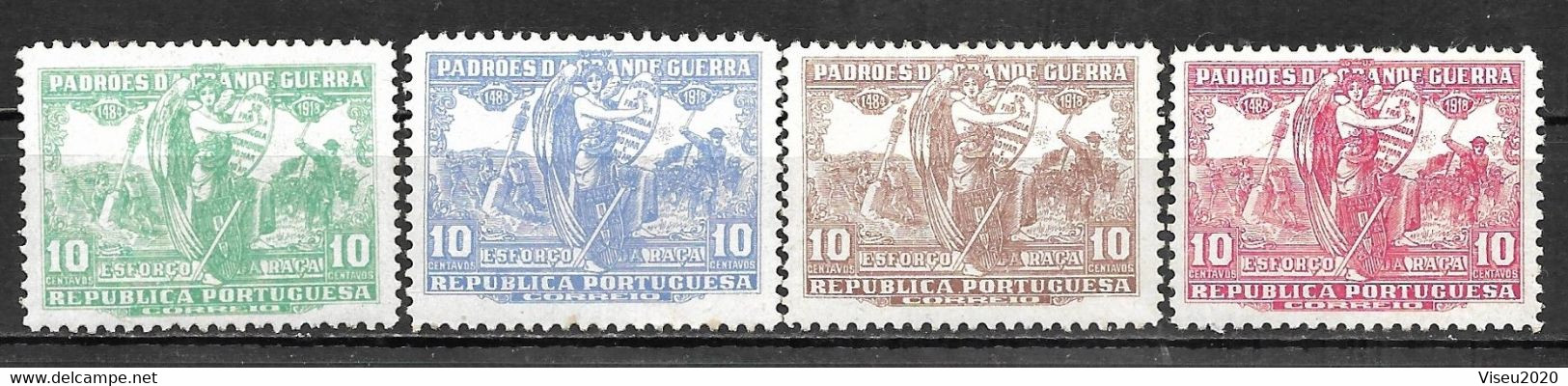 Portugal 1925 - PORTEADO - Padrões Da Grande Guerra - Afinsa 14/17 - Neufs