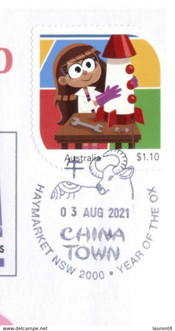 (YY 6 A) Australia  Stamp Week New Australia Post Stamp - Cover Postmarked 3 August 2021 (1st Day Of Issue) - Storia Postale