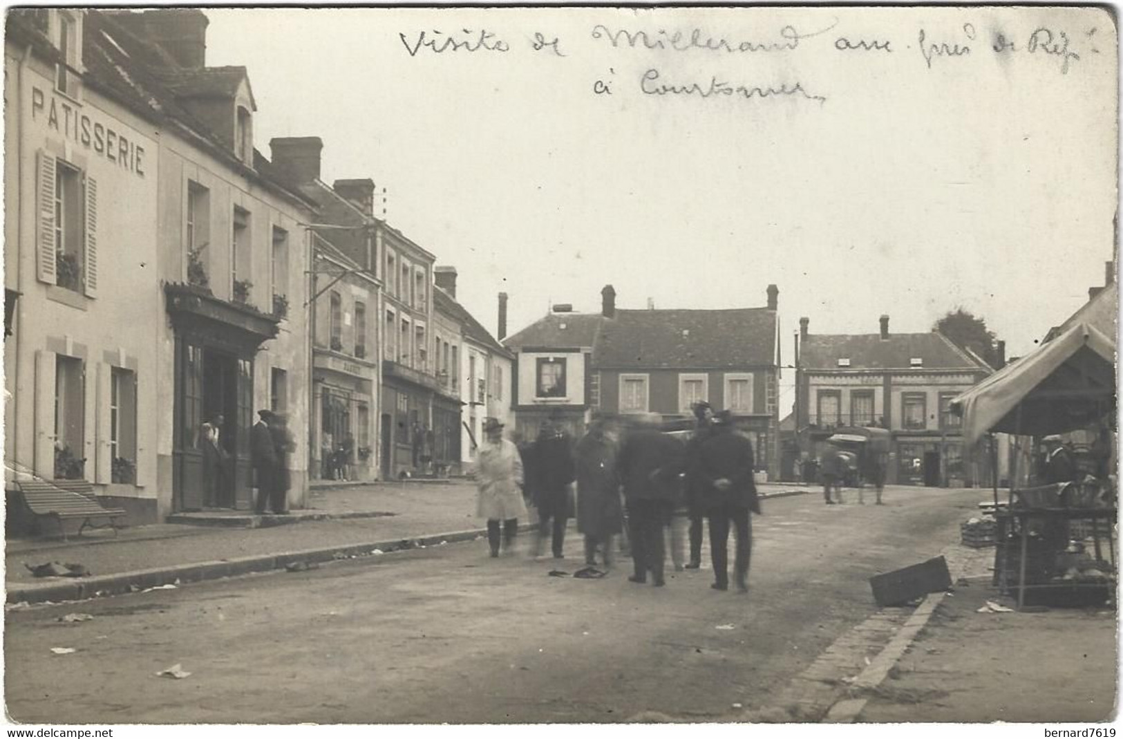 61   Courtomer    -   Carte Photo - Visite   Du President  De La Republique  Millerand A Courtomer - Courtomer