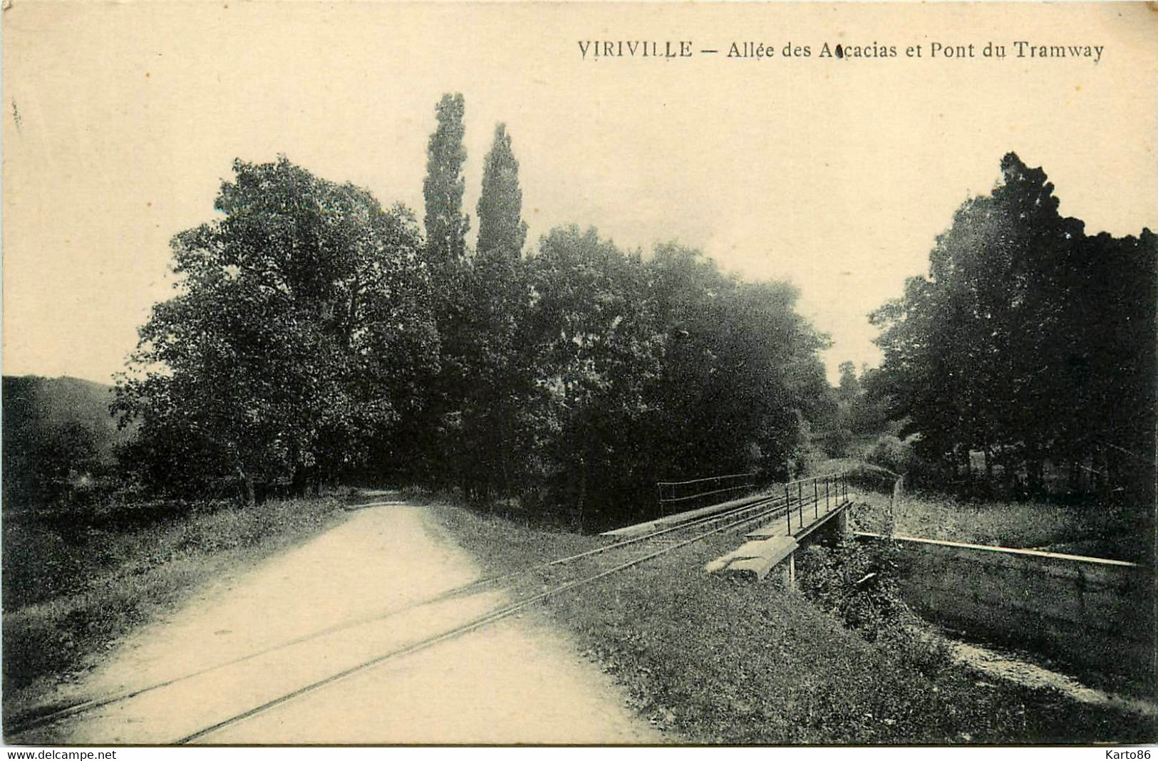 Viriville * Allée Des Acacias * Le Pont Du Tramway * Ligne Chemin De Fer - Viriville