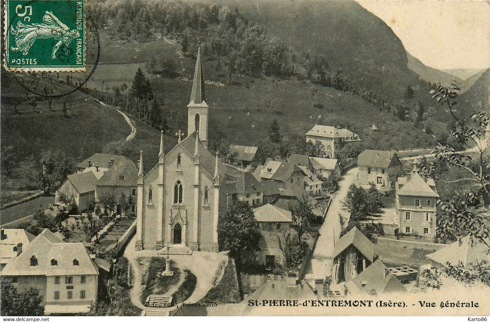 St Pierre D'entremont * Vue Générale Du Village - Saint-Pierre-d'Entremont