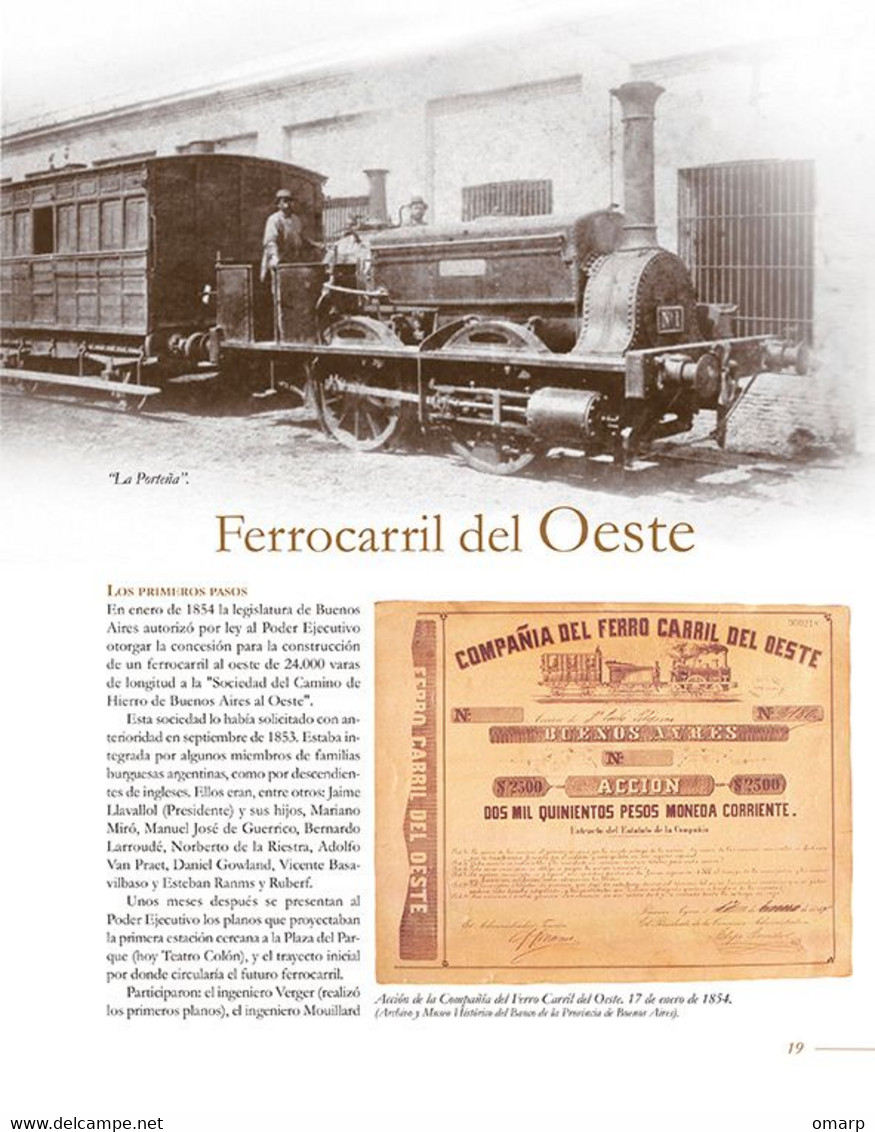 New!!! Development Of The Railways In Argentina Western And Northern Railways. Study Of Traveling Postal Marks.1865-1920 - Unused Stamps