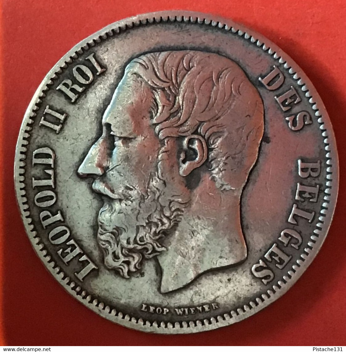 ZILVER - ARGENT - LEOPOLD II - BELGIQUE - 1869 - 5 Francs