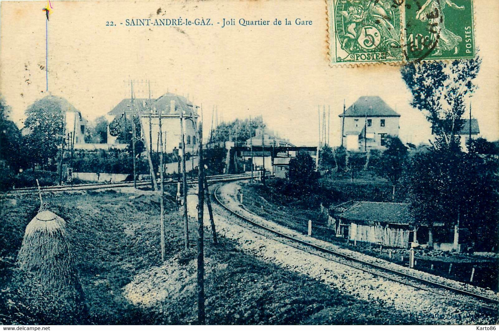 St André Le Gaz * Joli Quartier De La Gare * Ligne Chemin De Fer - Saint-André-le-Gaz