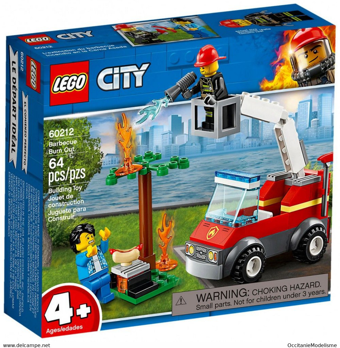 Lego City - L'EXTINCTION DU BARBECUE Burn Out Réf. 60212 Neuf - Non Classés
