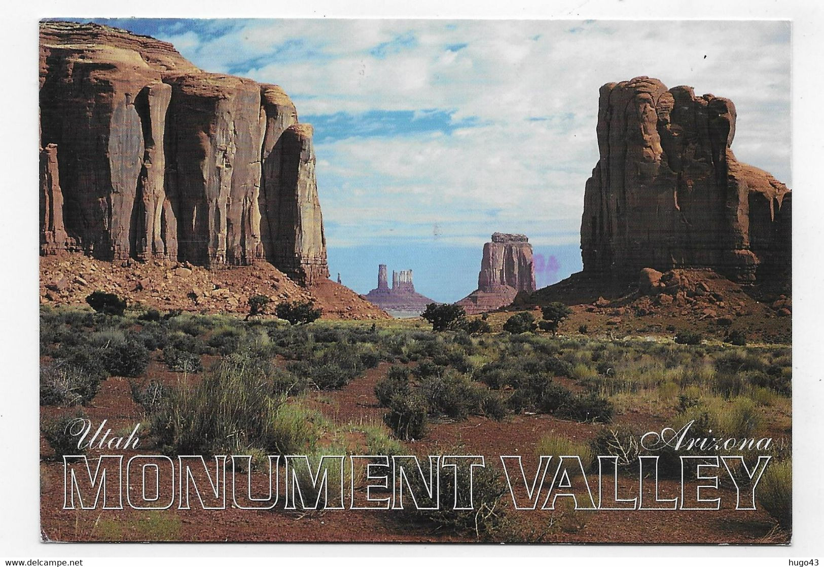 (RECTO / VERSO) MONUMENT VALLEY - BEAU TIMBRE - CPM GF - Monument Valley