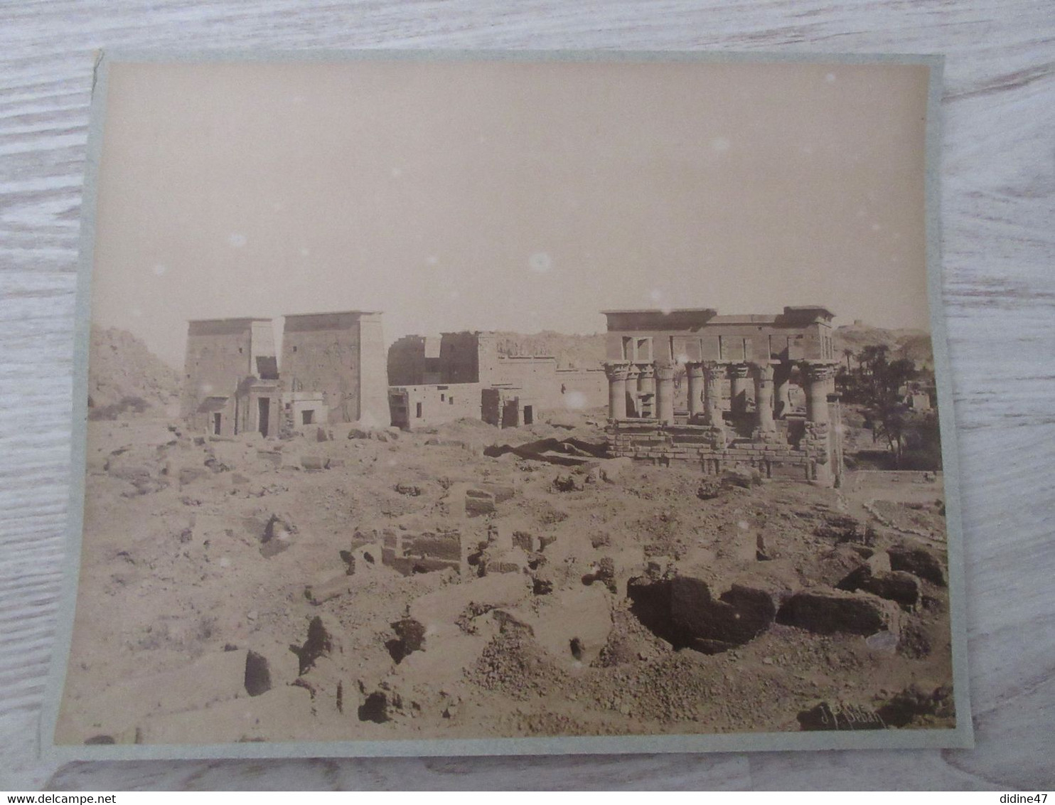 PHOTO Ancienne Sur Carton  28 X 23 - EGYPTE - Photo J.P.SEBAH - Antiche (ante 1900)