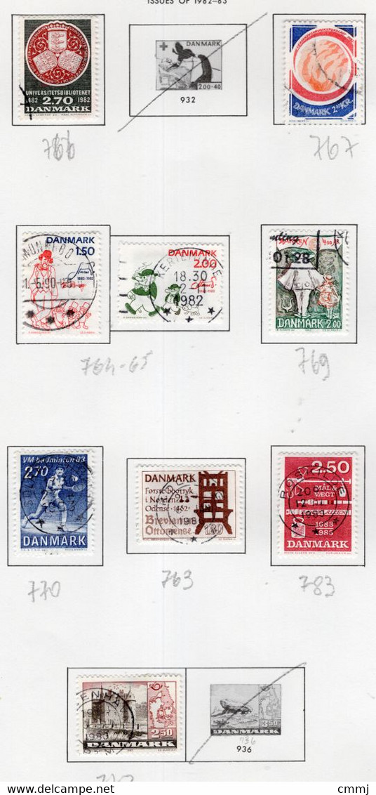 1981 -  DANIMARCA - DENMARK - Mi. Nr. 766+767+764-65+769+770+763+783+772 - LH/Used -  (Z0304..42) - Other & Unclassified