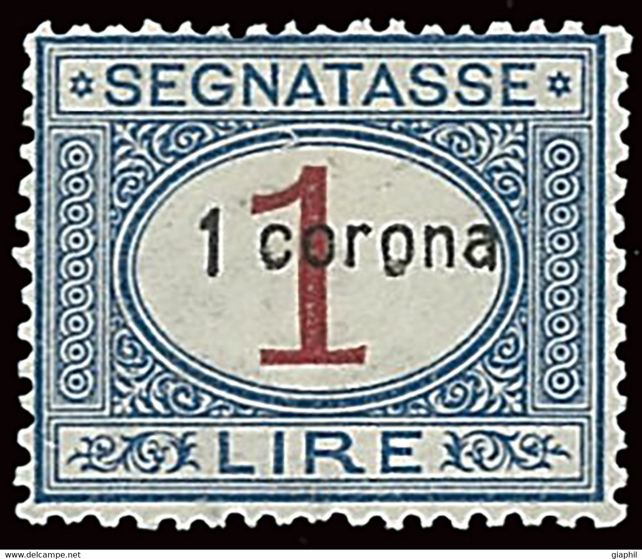 ITALY ITALIA DALMAZIA 1922 SEGNATASSE 1 CORONA (Sass. 2) NUOVO MNH ** OFFERTA! - Dalmatië
