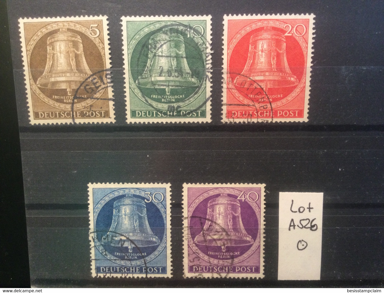 BERLIN GLOCKE MITTE 101/205  SAUBER GESTEMPELT (USED) A 526 - Used Stamps