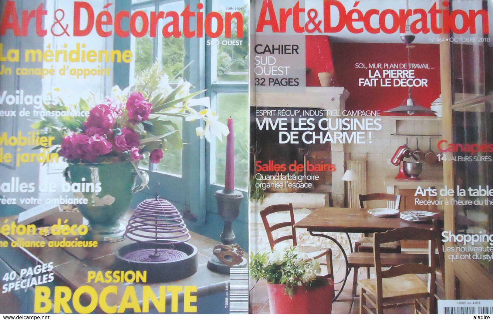 ART & DECORATION - LOT DE 9 Revues - 10 Kilos D'idées Incroyables Pour Votre Maison Pour € 1.00 !!! - Lot 5 - Casa & Decorazione
