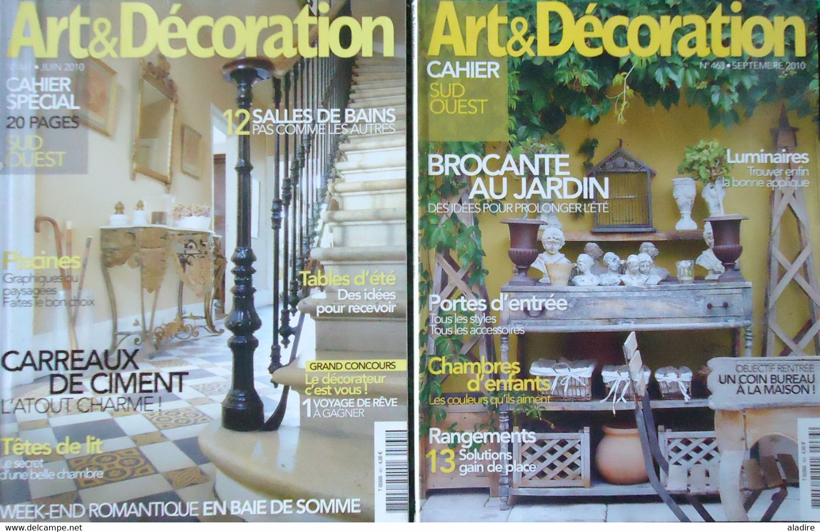 ART & DECORATION - LOT DE 9 Revues - 10 Kilos D'idées Incroyables Pour Votre Maison Pour € 1.00 !!! - Lot 5 - Casa & Decoración