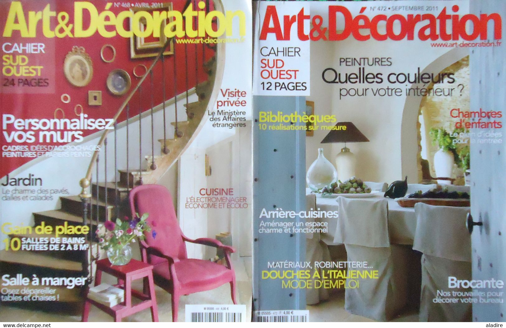 ART & DECORATION - LOT DE 9 Revues - 10 Kilos D'idées Incroyables Pour Votre Maison Pour € 1.00 !!! - Lot 5 - Casa & Decoración