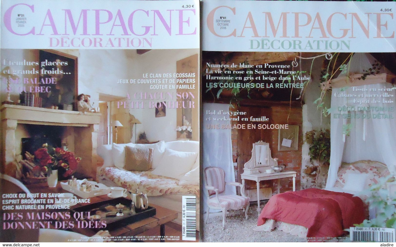 CAMPAGNE  DECORATION - LOT DE 18 Revues -10 Kilos D'idées Géniales Pour Votre Maison De Campagne Pour € 1.00 !!! - Casa & Decoración