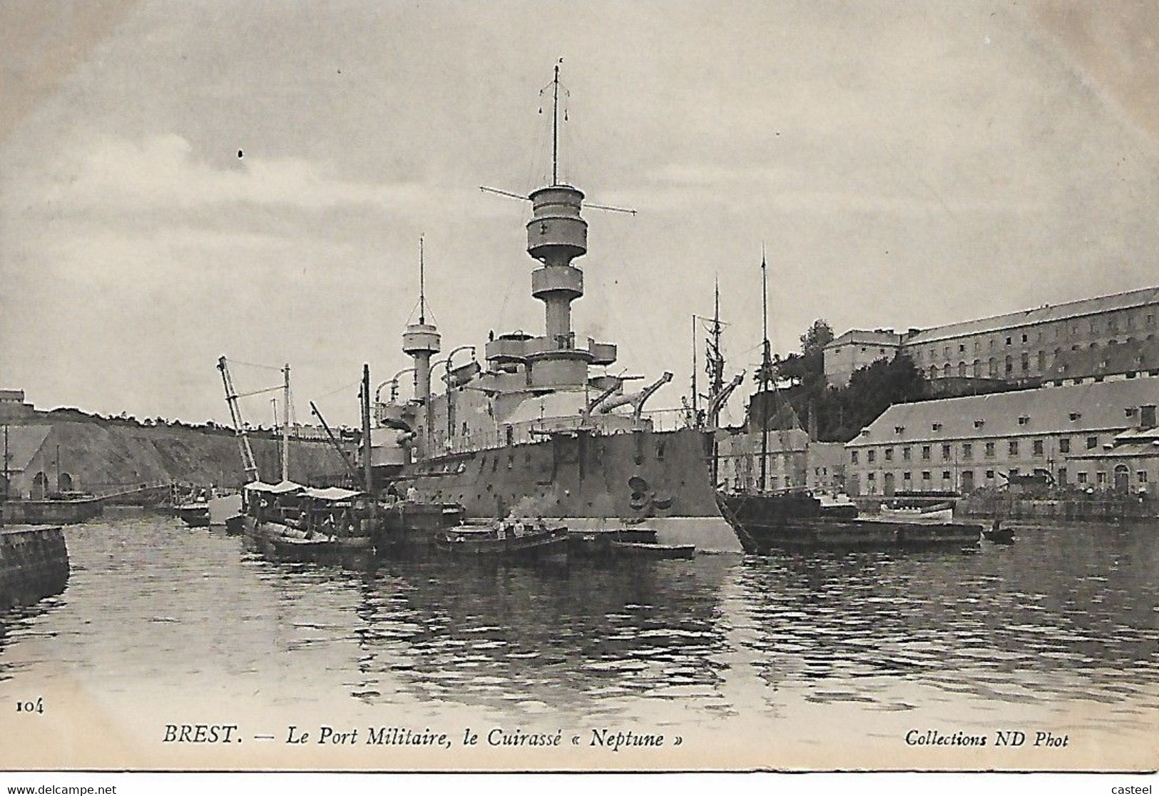 Brest - Le Port Militaire Le Cuirassé Neptune TBE - Brest