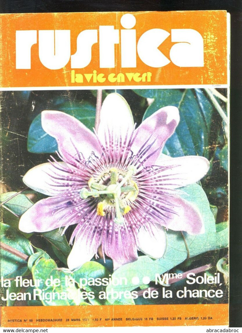 Magazine Rustica - Numero 65 - 28 Mars 1971 - Jardinage