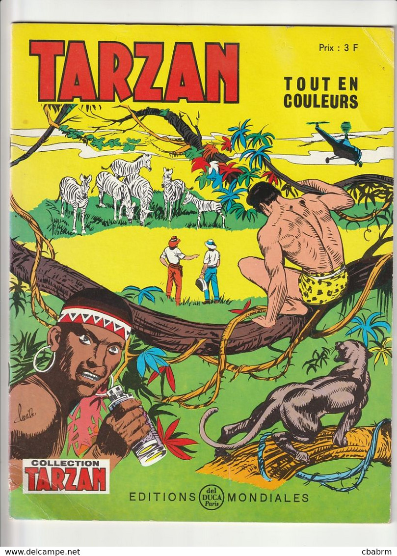 TARZAN EDITIONS MONDIALES DEL DUCA PARIS - EDGAR RICE BURROUGHS BD - Tarzan