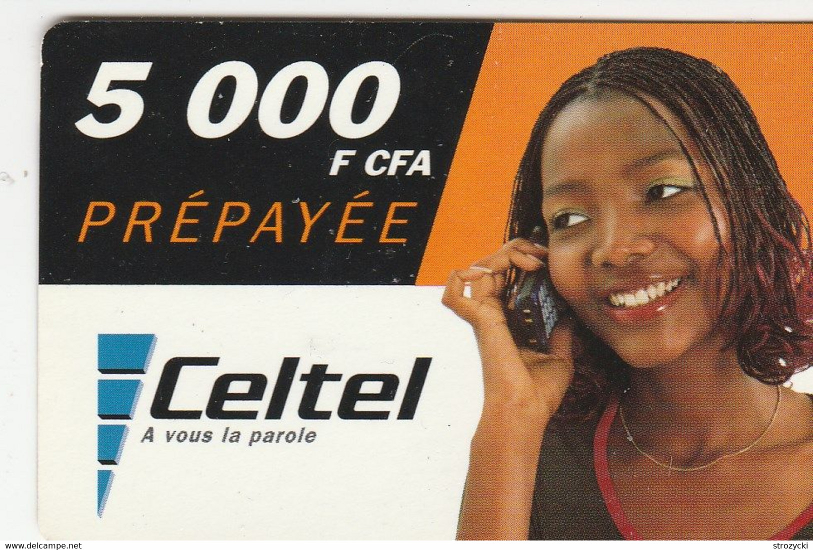 Congo (Brazzaville) - Celtel - Young Woman At The Phone (07/2005) - Kongo