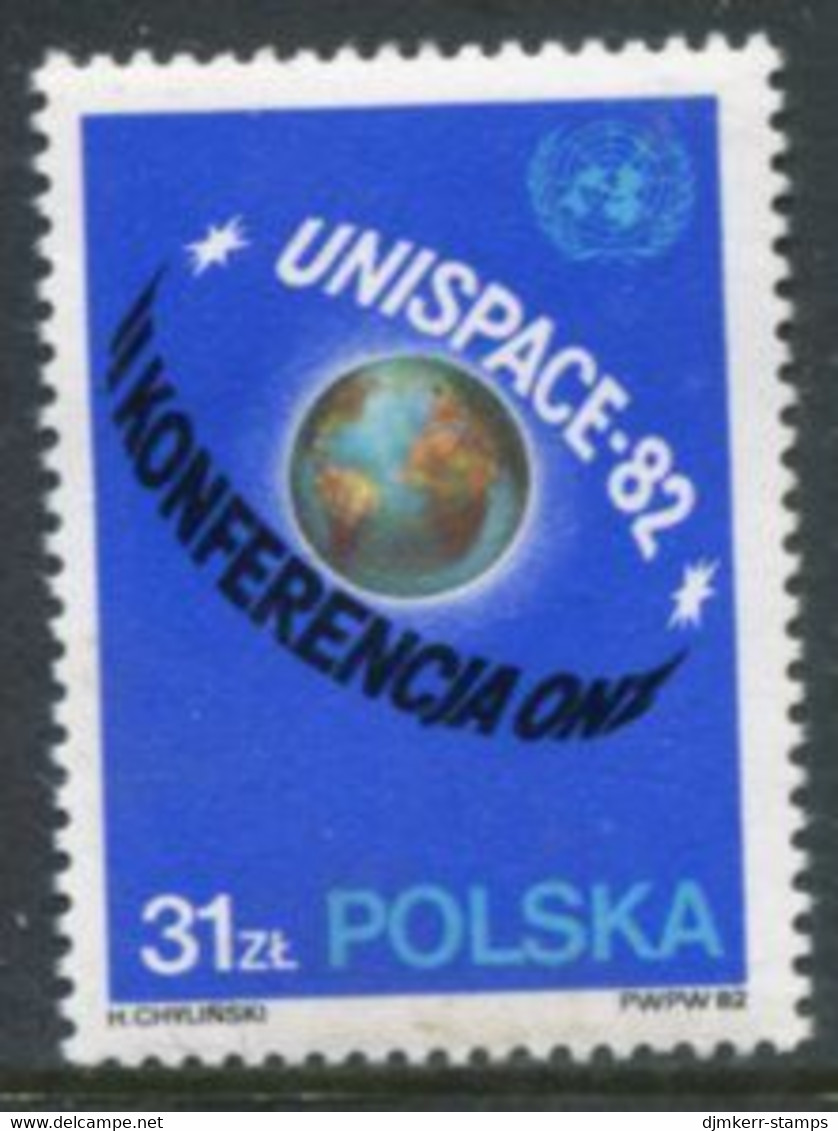 POLAND 1982 UNISPACE Conference MNH / **.  Michel 2816 - Nuevos
