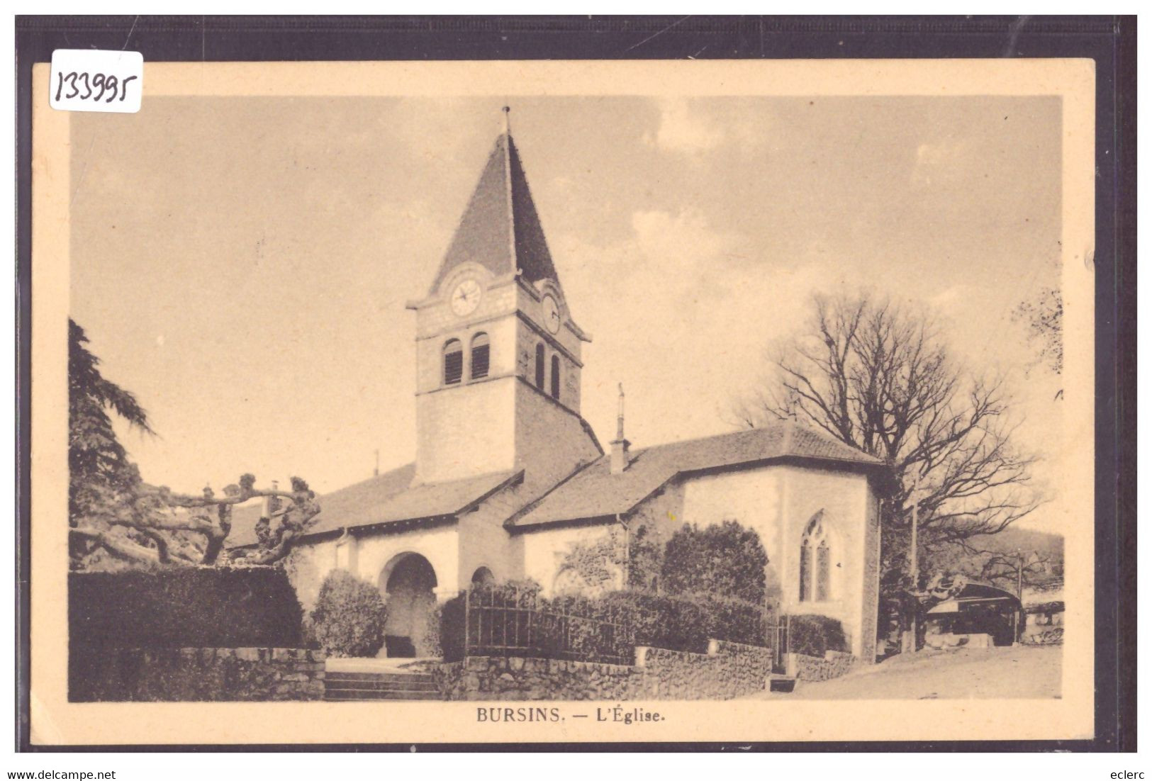 DISTRICT DE ROLLE - BURSINS - L'EGLISE - TB - Bursins