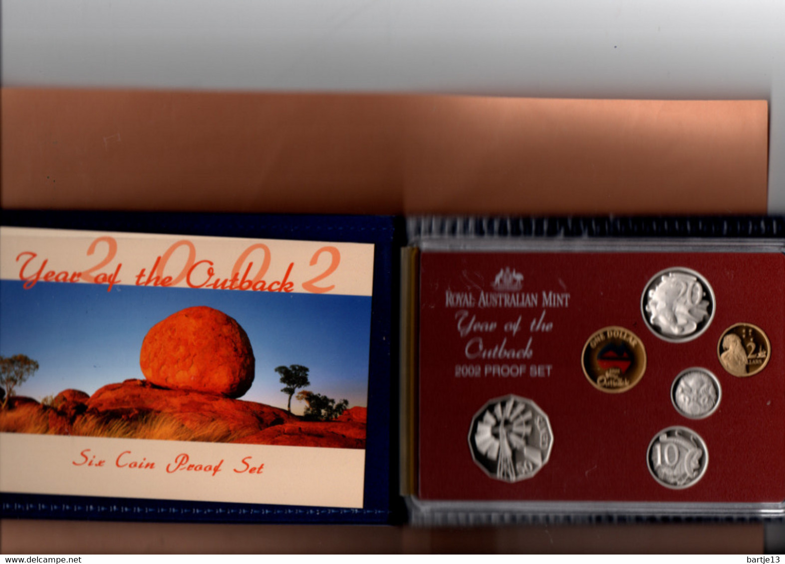 AUSTRALIE YEAR OF THE OUTBACK PROOFSET 2002 KRAUSE PS119 - Mint Sets & Proof Sets
