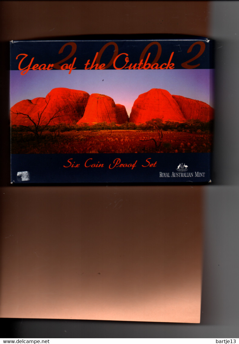 AUSTRALIE YEAR OF THE OUTBACK PROOFSET 2002 KRAUSE PS119 - Münz- Und Jahressets