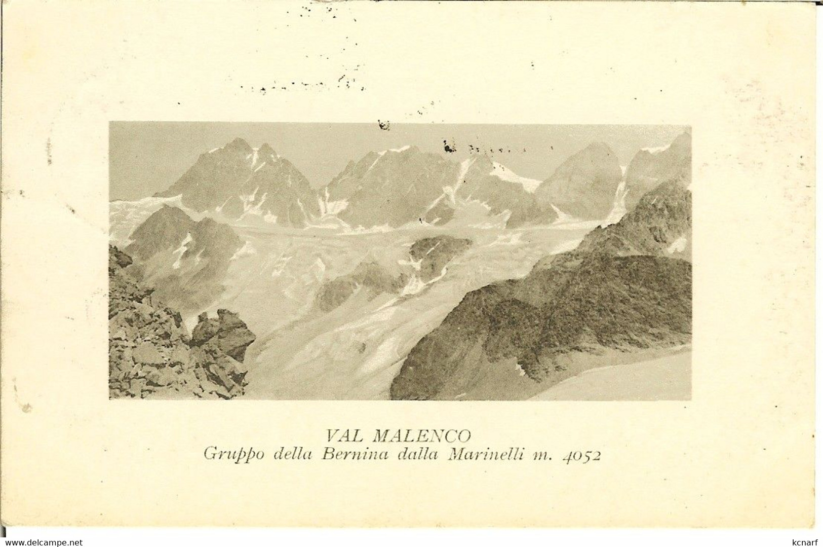 CP De VAL MALENCO ( Chiesa In Valmalenco ) " Gruppo Della Bernina Dalla Marinelli " Cachet De SONDRIO - Sondrio