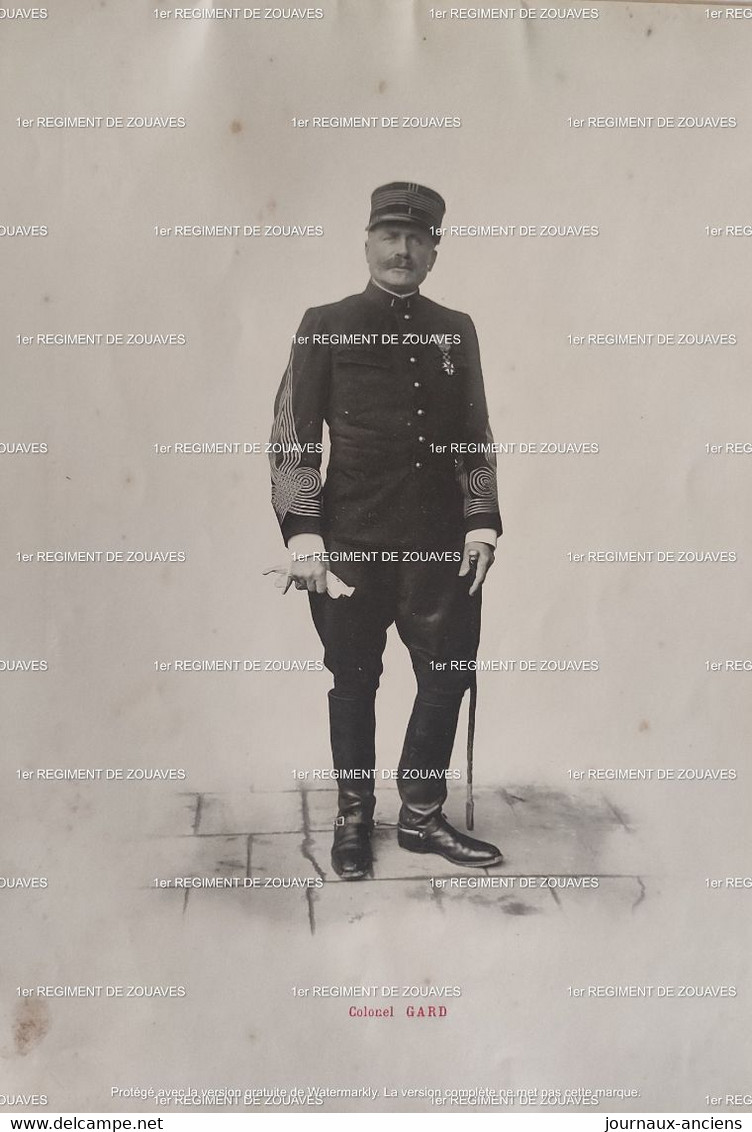 1908 - 1er REGIMENT DE ZOUAVES - ALGER FORT NATIONAL COLEA - CONSTANTINE - SÉBASTOPOL - MELEGNANO - PUELBA - Historische Documenten