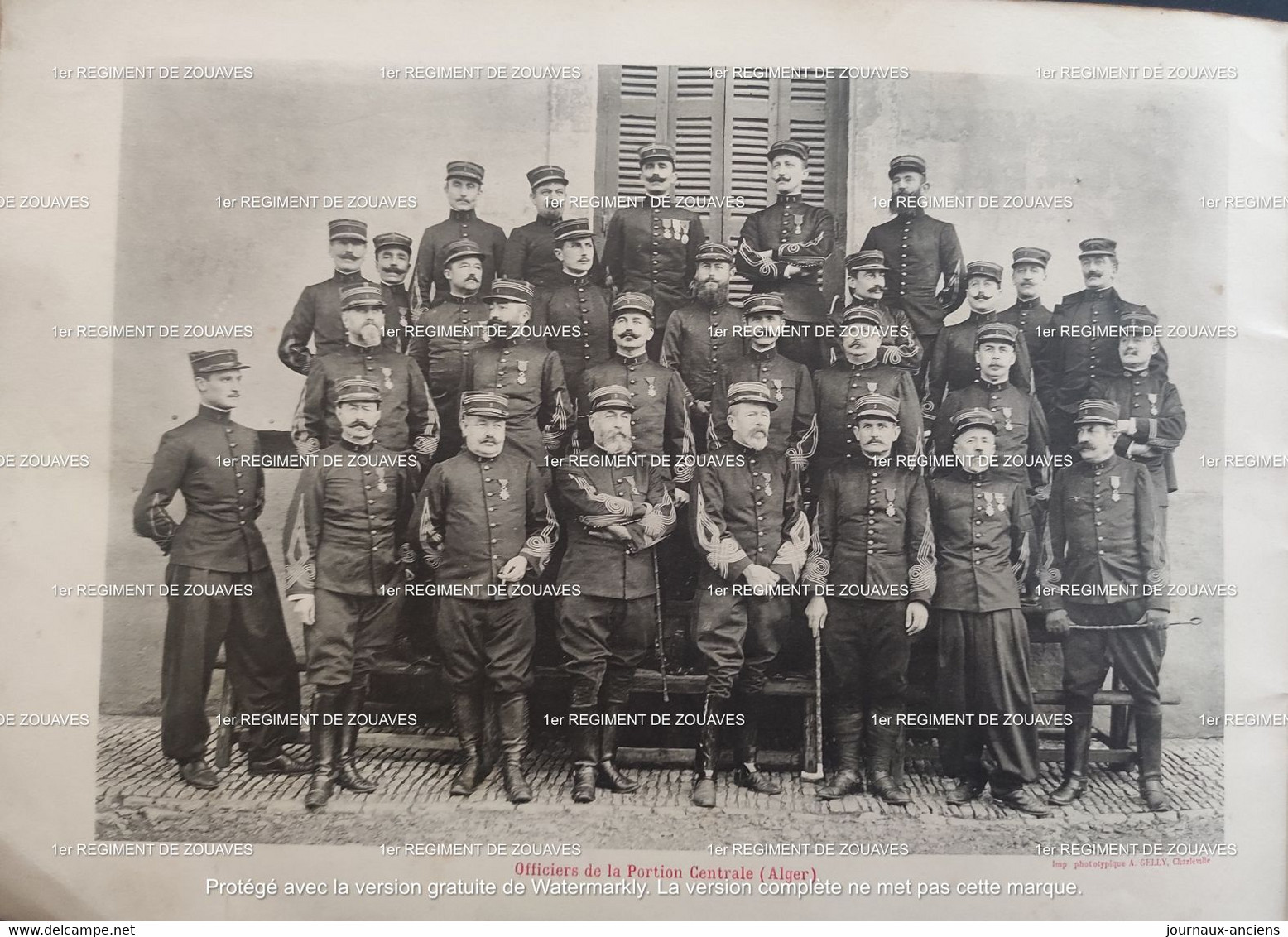 1908 - 1er REGIMENT DE ZOUAVES - ALGER FORT NATIONAL COLEA - CONSTANTINE - SÉBASTOPOL - MELEGNANO - PUELBA - Historische Documenten