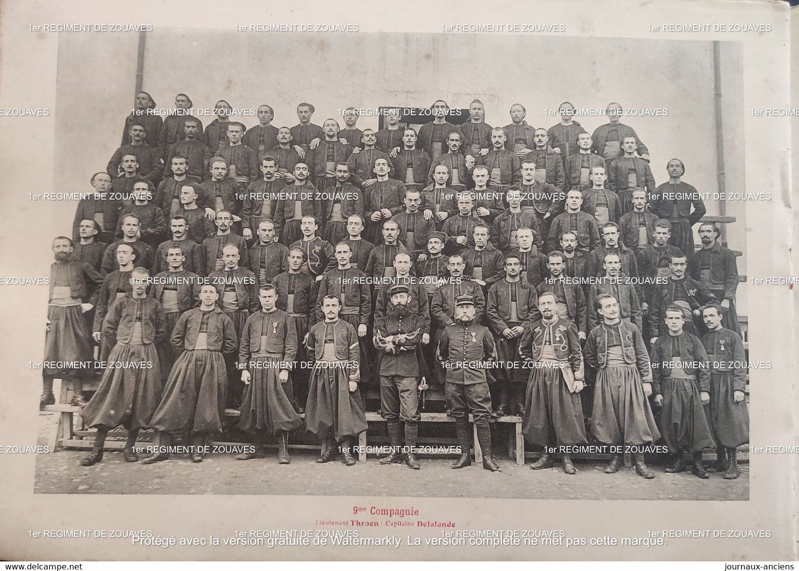 1908 - 1er REGIMENT DE ZOUAVES - ALGER FORT NATIONAL COLEA - CONSTANTINE - SÉBASTOPOL - MELEGNANO - PUELBA