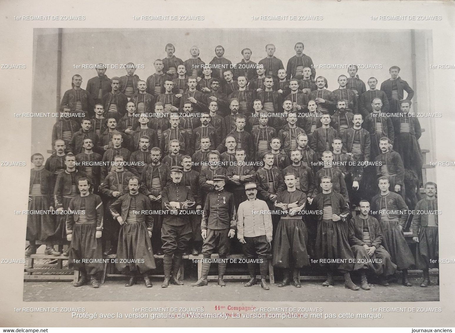 1908 - 1er REGIMENT DE ZOUAVES - ALGER FORT NATIONAL COLEA - CONSTANTINE - SÉBASTOPOL - MELEGNANO - PUELBA