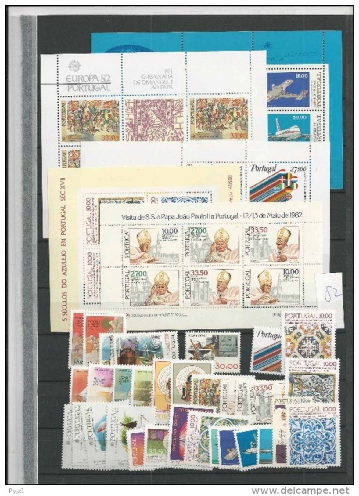 1982  MNH Portugal, Year Complete, Postfris - Annate Complete