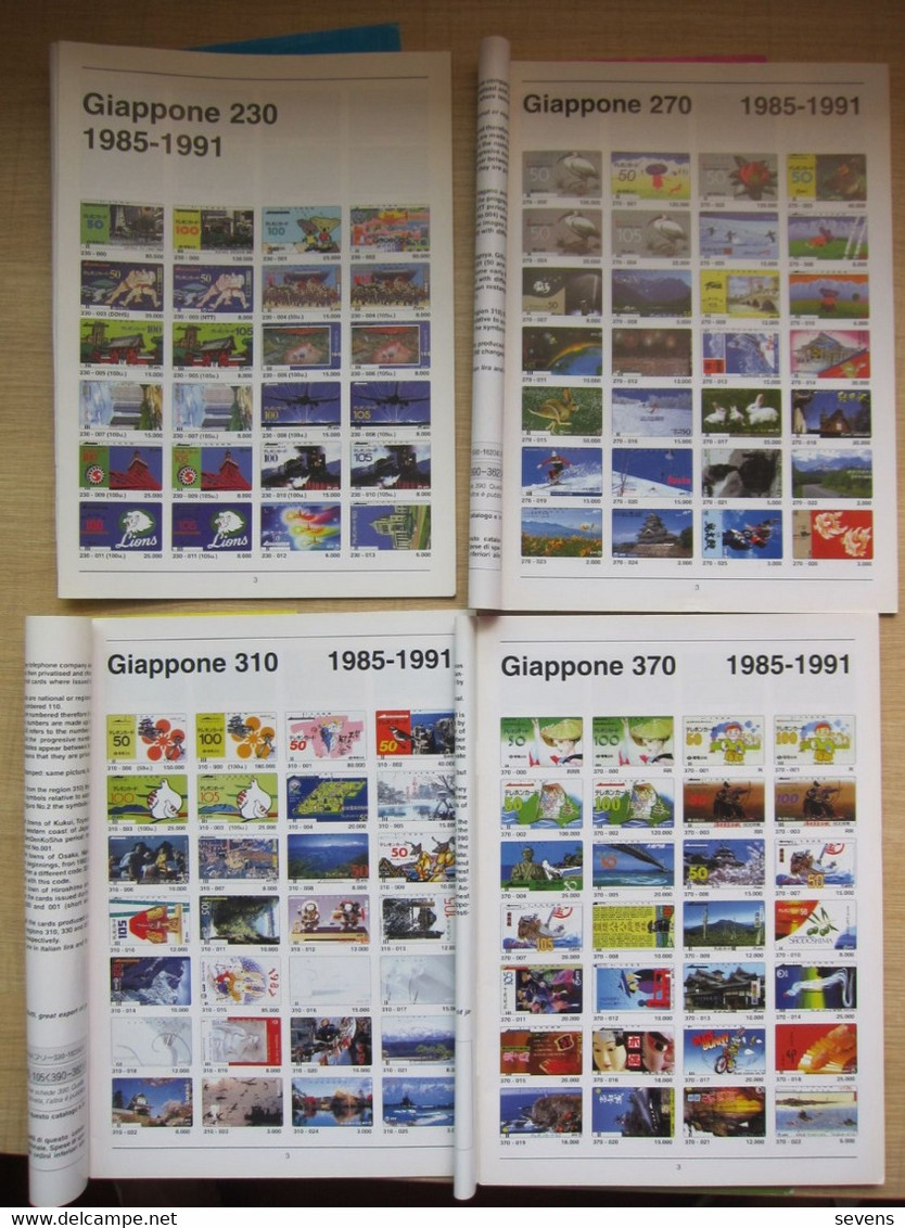 Regional Public Telephone Cards Catalogue Part 1-2-3-4(inlcuding National 110), 1985-1991, Four Books, See Descrition - Giappone