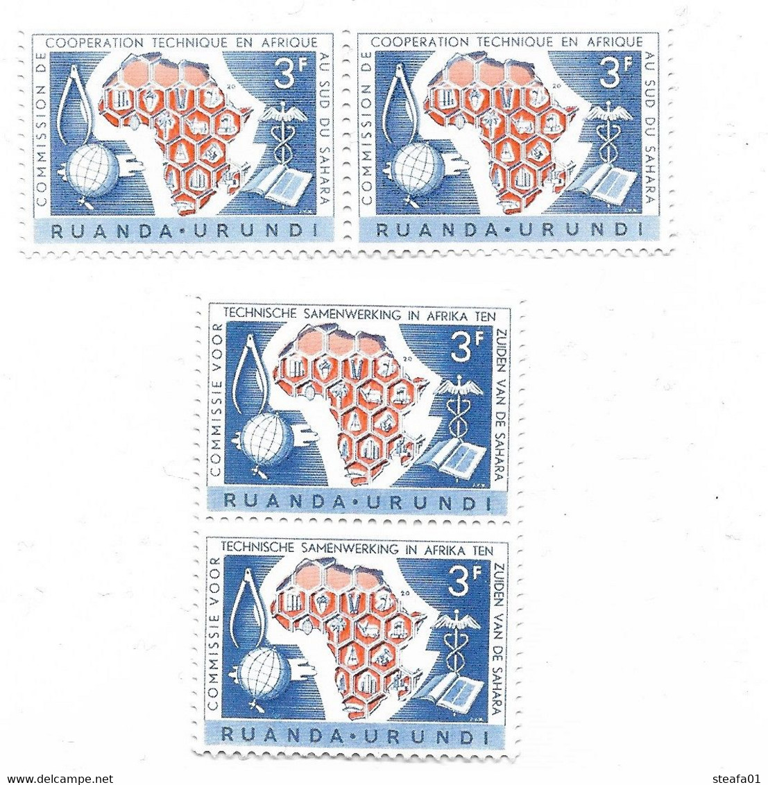 Belgisch Congo Congo Belge, Ruanda Urundi, Uitgave 1960, Nederlands-franstalig - Unused Stamps