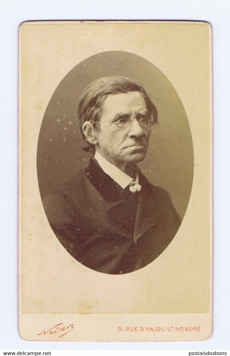 G163) CDV Photo Ancienne Portait LATTRÉ (?)  Photographie Nadar - Famous People