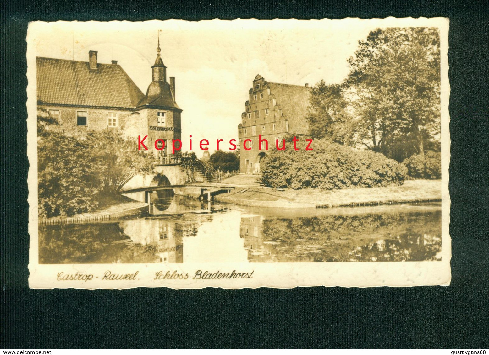 AK Castrop-Rauxel, Schloss Bladenhorst, Gel. 1939 - Castrop-Rauxel