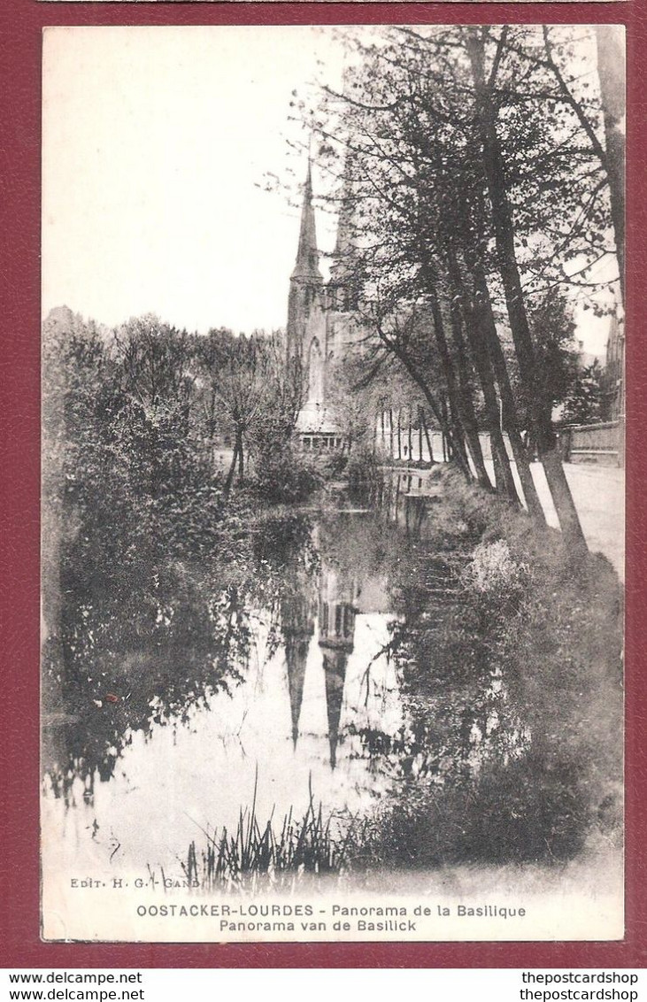 Oostacker - Oostakker (Gent - Gand) * (Edit H. G. Gand) Lourdes, Panorama De L'église Et Résidence Des PP Jésuite Unused - Gent