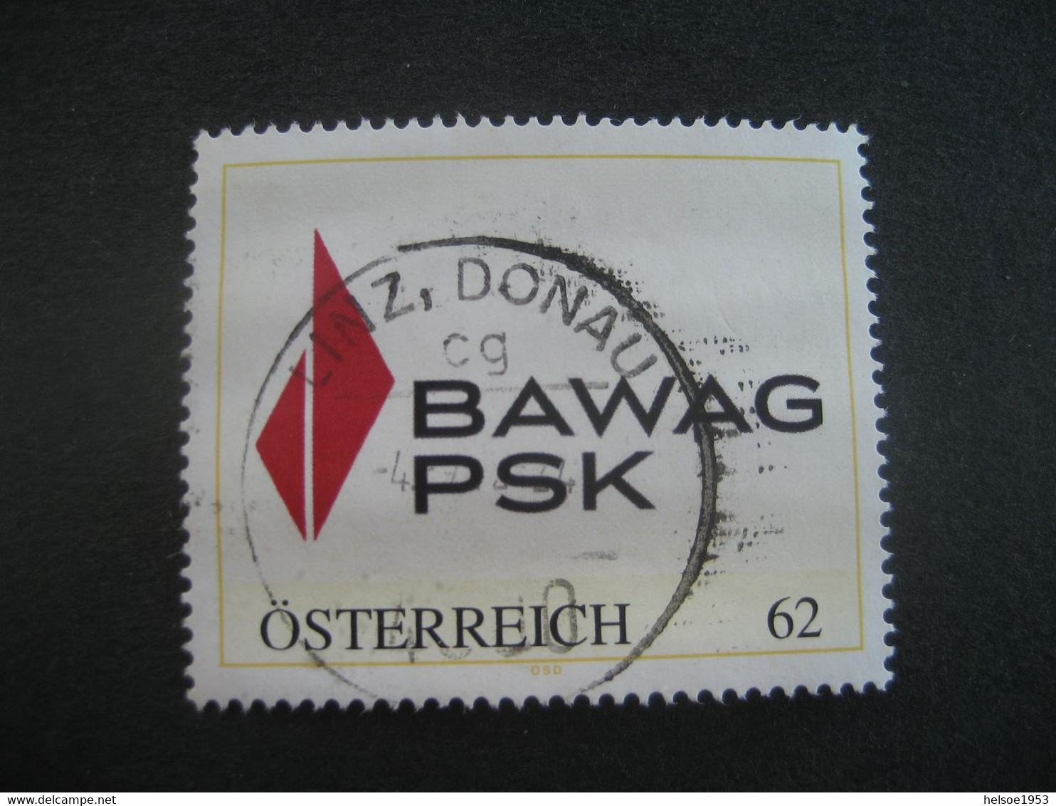 Österreich Pers.BM- BAWAG PSK Gebraucht Mit Stempel Linz/Donau - Personalisierte Briefmarken