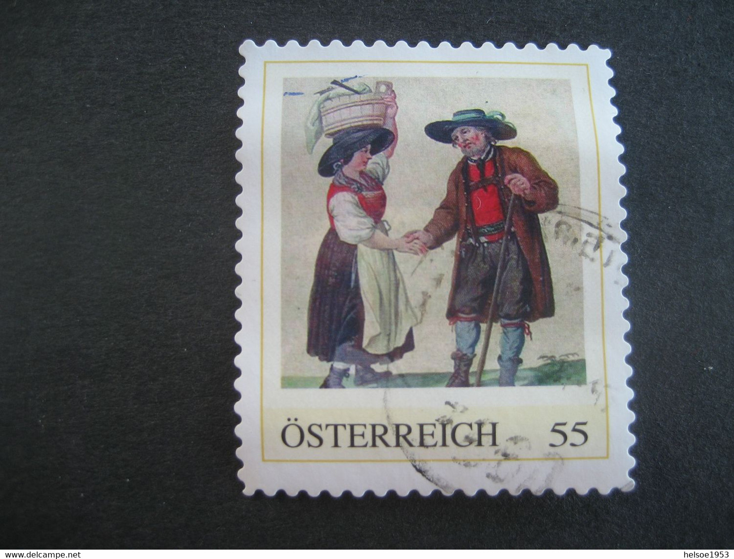 Österreich Pers.BM- Trachtenpärchen Gebraucht - Personalisierte Briefmarken