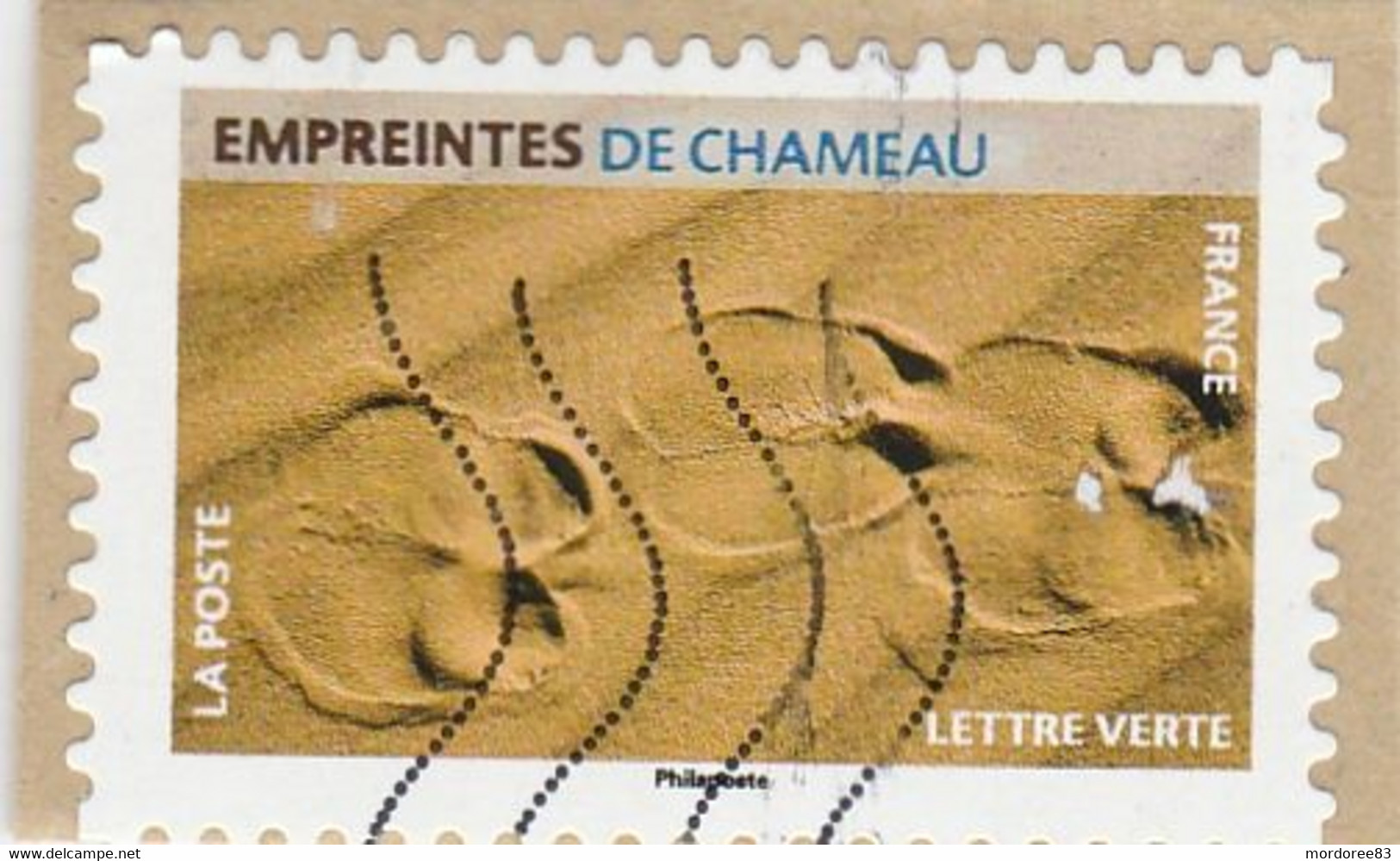FRANCE 2021 EMPREINTES DE CHAMEAU 2 TACHES BLANCHES YT 1956 - Oblitérés
