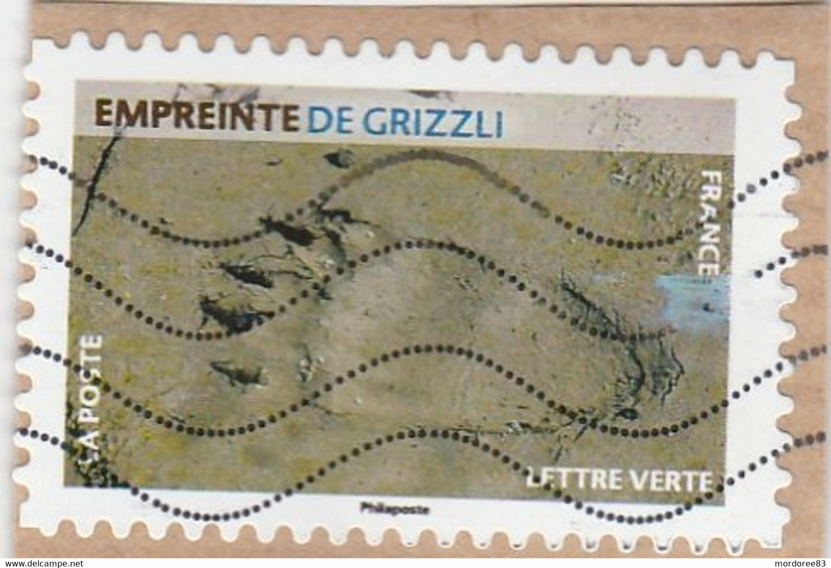 FRANCE 2021 EMPREINTES DE GRIZZLI VOIR TACHE YT 1961 - Used Stamps