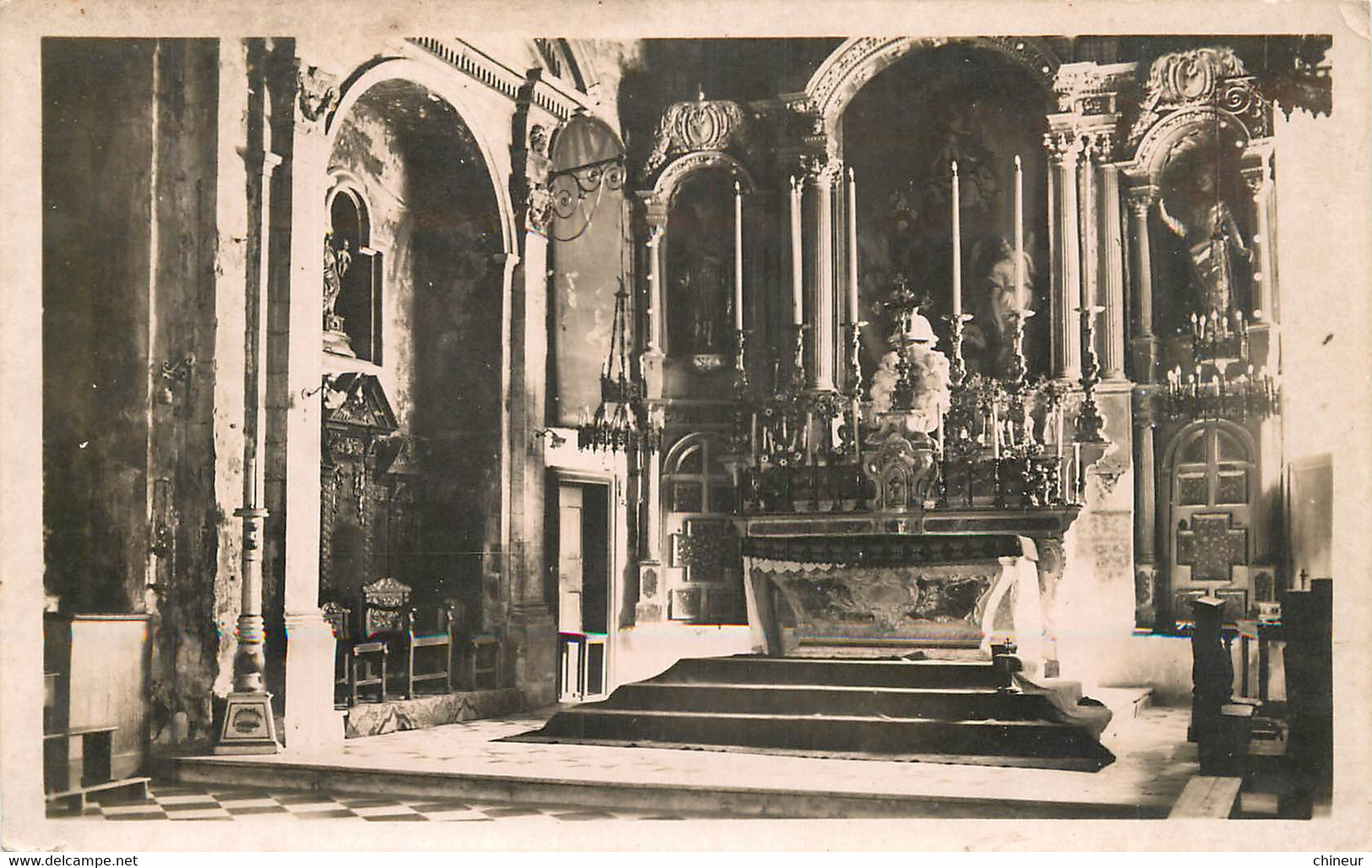 SISTERON INTERIEUR DE L'EGLISE LE MAITRE AUTEL - Sisteron