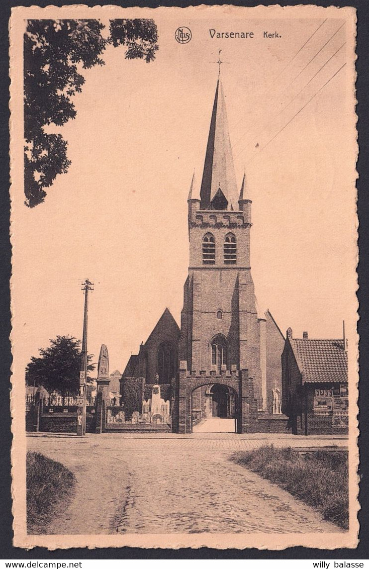 +++ CPA - VARSENARE - Kerk - Nels    // - Jabbeke