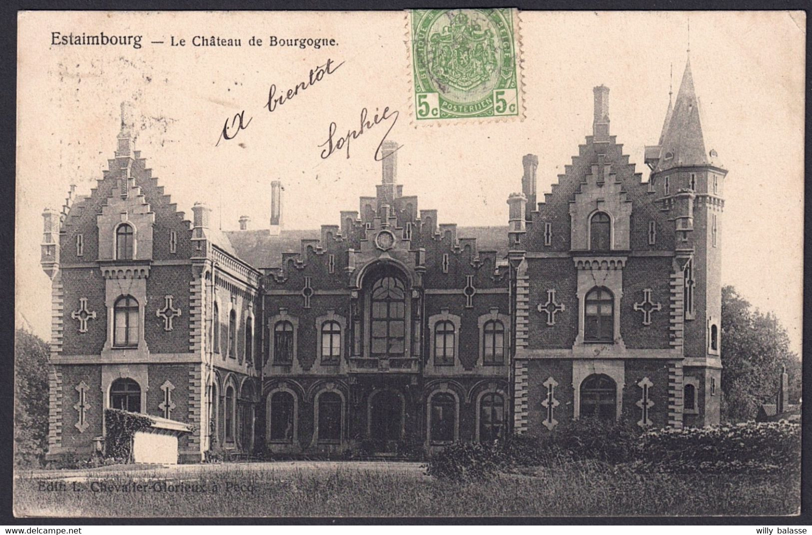 +++ CPA - ESTAIMBOURG - Le Château De Bourgogne  // - Estaimpuis