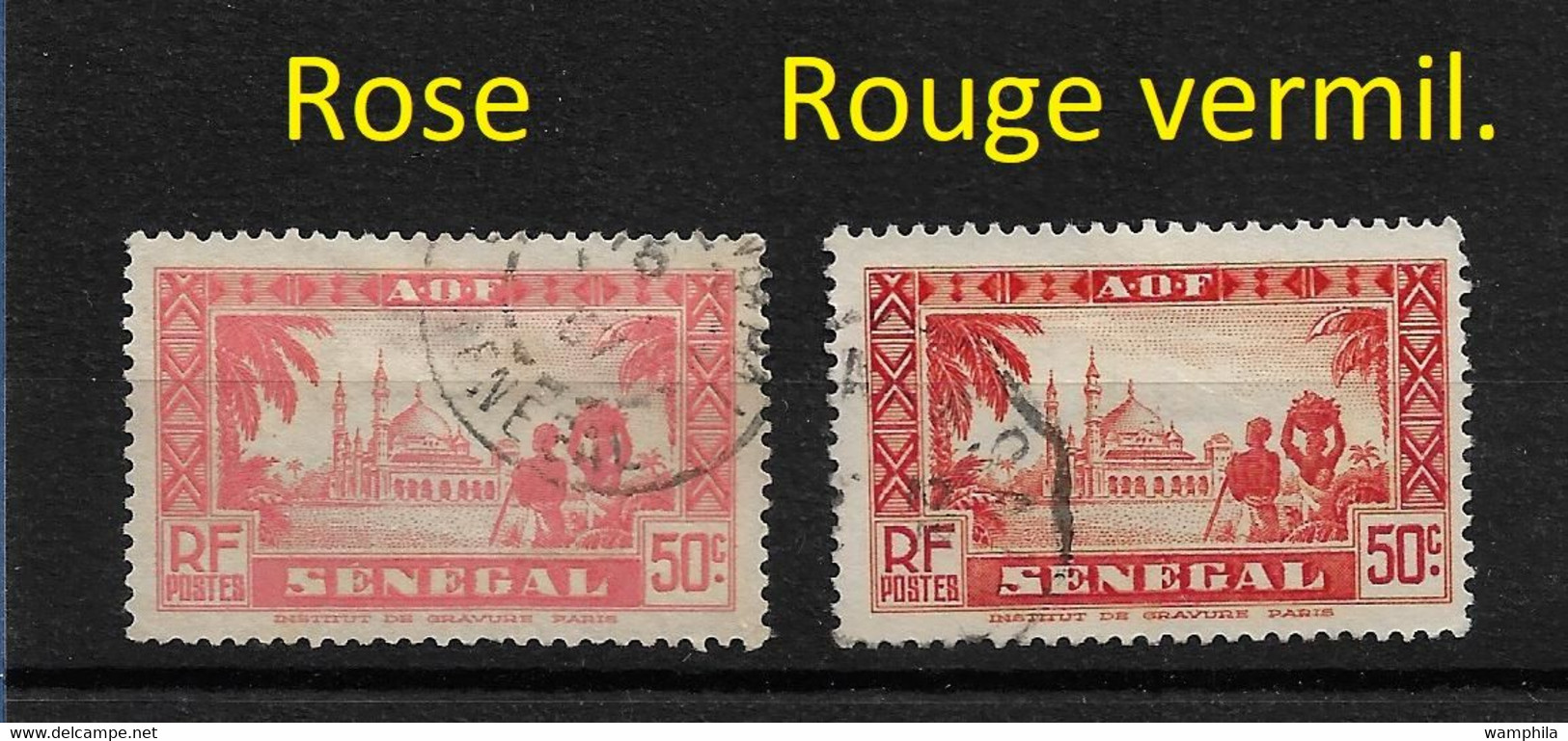 Un lot de 61 timbres avec des variétés de couleurs, de différents pays et régions.