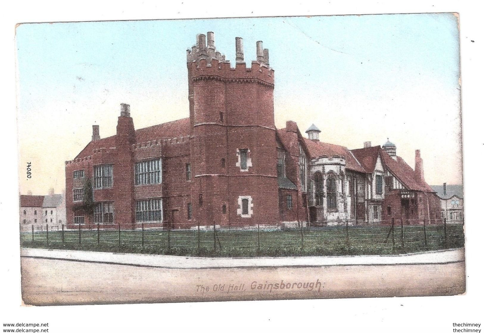 GAINSBOROUGH THIMBLE POSTMARK 1906 THE OLD HALL PC LINCOLNSHIRE - Other & Unclassified