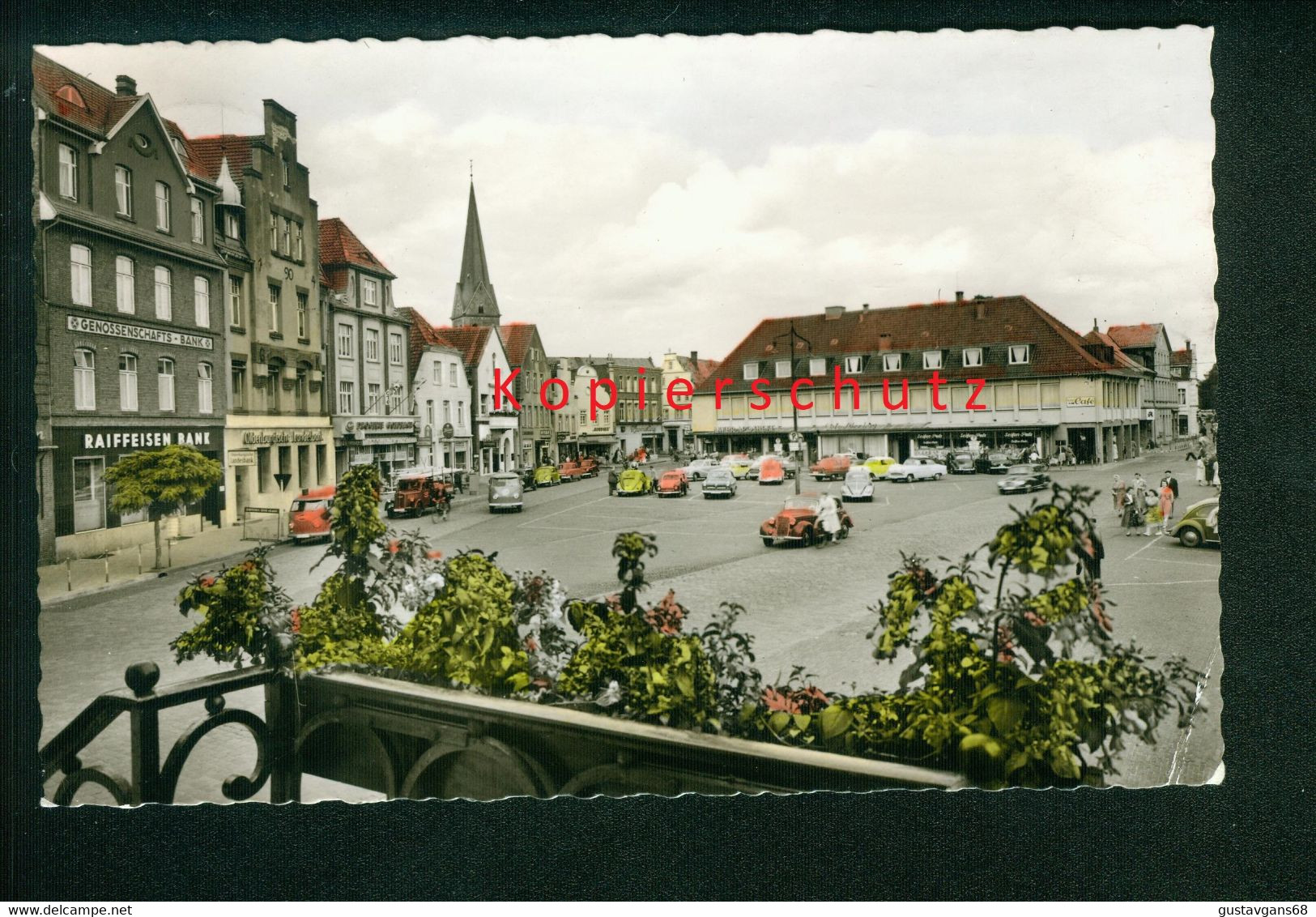 AK Lingen, Ems, Markt, Gelaufen 1959? - Lingen