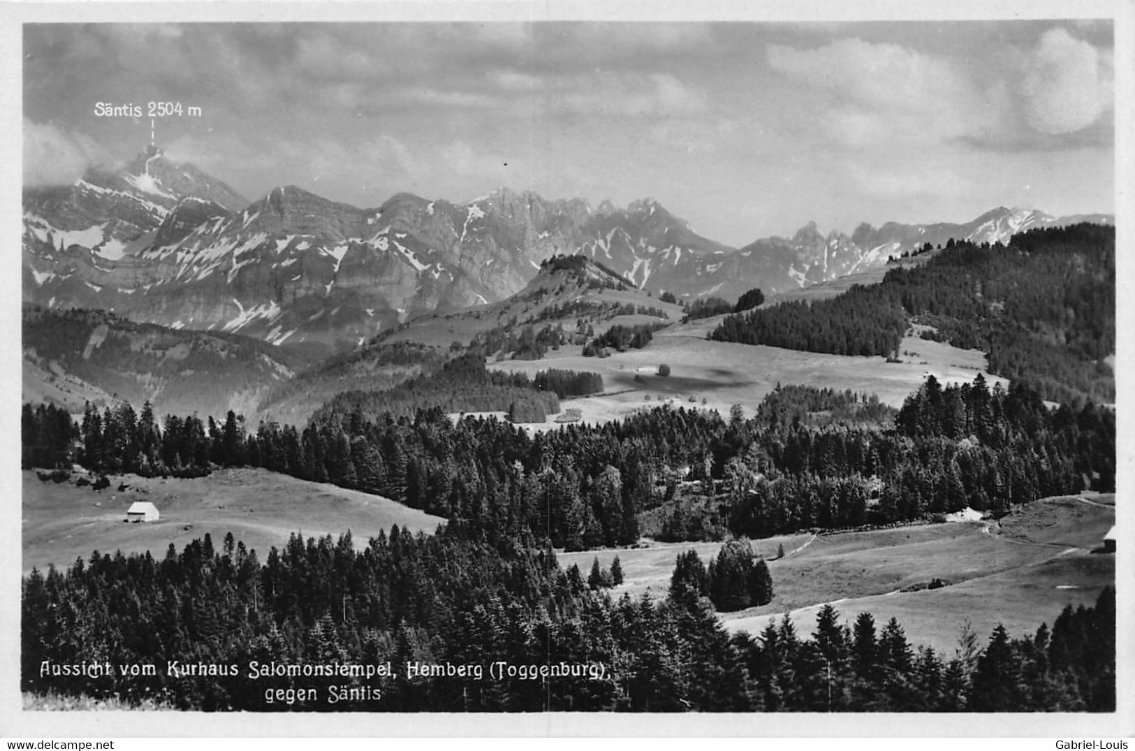 Aussicht Vom Kurhaus Salomonstempel Hemberg Toggenburg Gegen Säntis - Hemberg