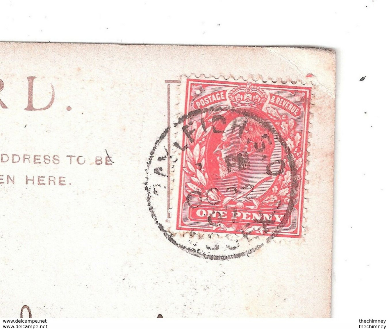 RAYLEIGH RSO R.S.O.POSTMARK ON A RP OLD DUTCH COTTAGE RAYLEIGH POSTMARK ESSEX - Altri & Non Classificati